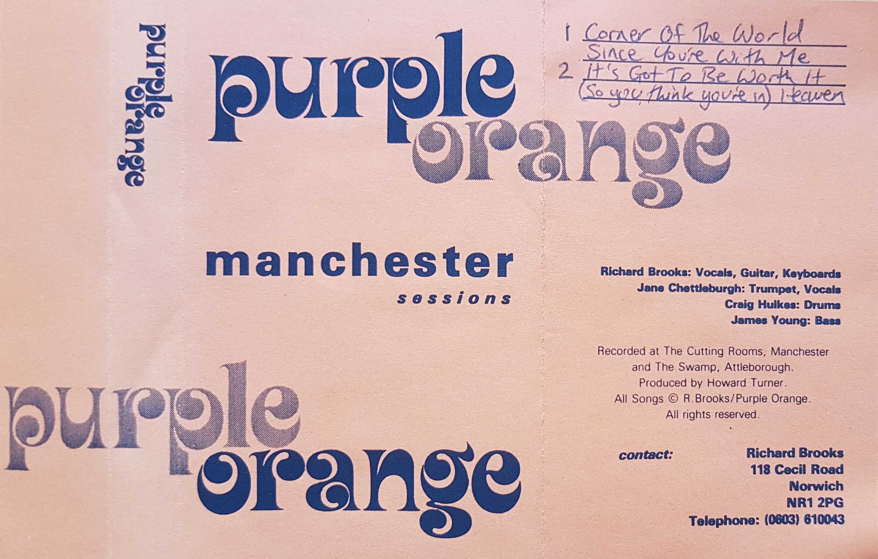 Picture of cassingles-TMS The Manchester sessions by artist Purple Orange 